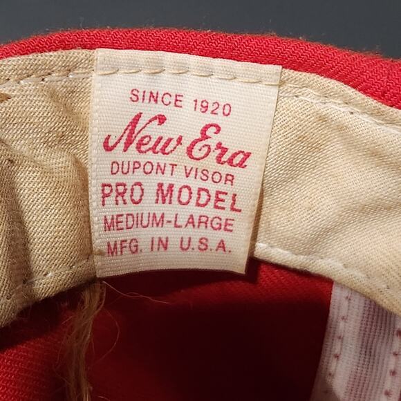 VTG 80s USMC United States Marine Corps New Era Snapback Med‎ Large Hat Cap USA - Picture 14 of 16